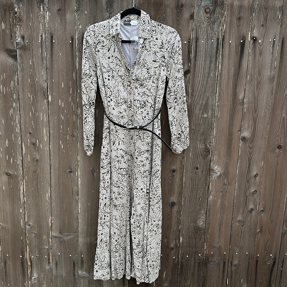 Piper & Scoot belted maxi dress (XS)
